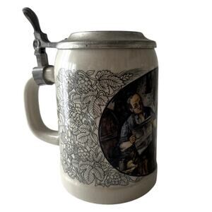 Gerz Vintage German Bavaria Ceramic Stein With Lid Excellent Condition